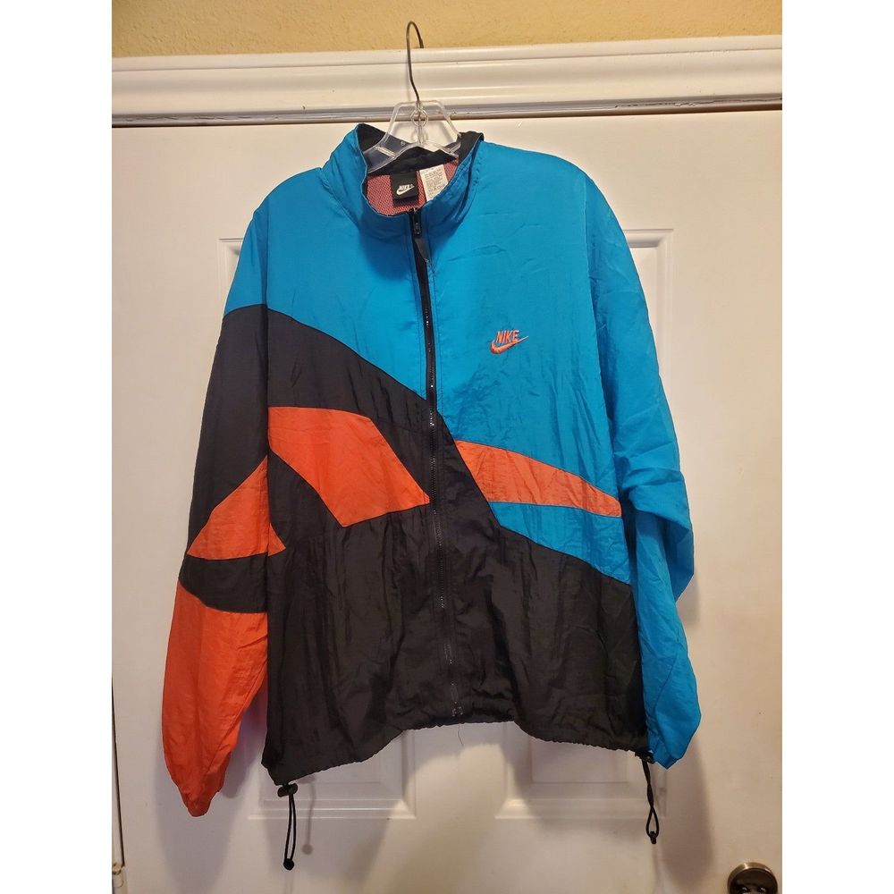 Vintage Neon Nike Windbreaker  Sz Large